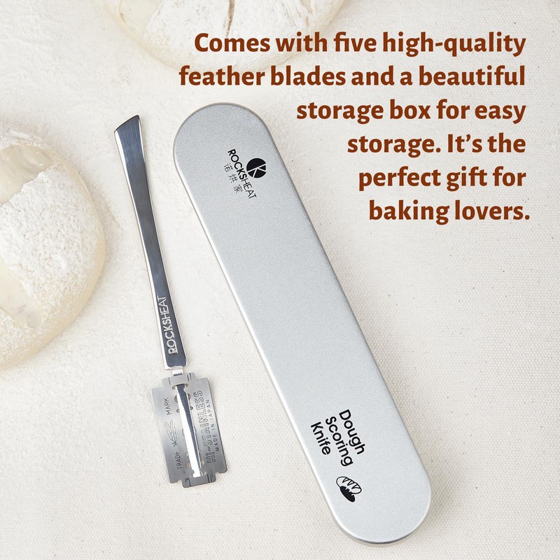 Bread Lame Dough Scoring Tool, Stainless Steel Scoring Knife with