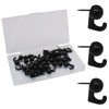 Cionyce 30 Pcs Metal Push Pin Hooks, Wall Pins for
