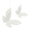 Hanging Butterfly White. Pack of 5