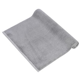 herzbach home PURA Premium Bath Mat 60 x 90 cm Extra Large 100% Cotton Extra Soft Bath Mat Colour: Silver Grey