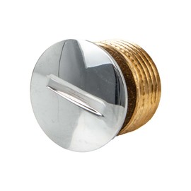 Closure Plug 1/2 Male Thread with Chrome-Plated Cover