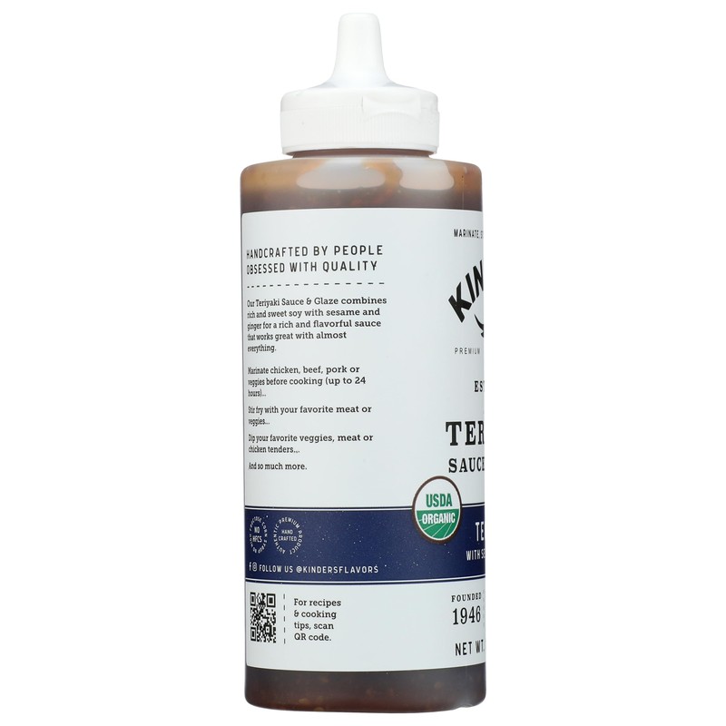 KINDERS Organic Teriyaki Sauce & Glaze, 15.5 OZ