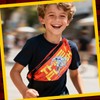 Red Superhero Fanny Pack, Hands Free Crossbody Bag for Boys