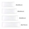 sourcing map Bolster Pillowcases 20"x48" Satin Silky Body Pillowcase for