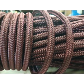 Valley 1/4 x 100 ft. Stiff Braid Polyester Halter Rope. Burgundy. Made in USA