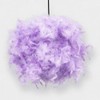 Eye-Catching and Modern Real Natural Lilac Feather Decorated Small Pendant