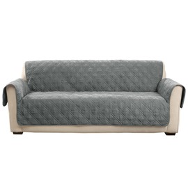 SureFit Mink Sofa Furniture Cover in Dark Gray