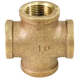 Everflow Supplies BRCR0100-NL 1-Inch Brass Cross, No Lead