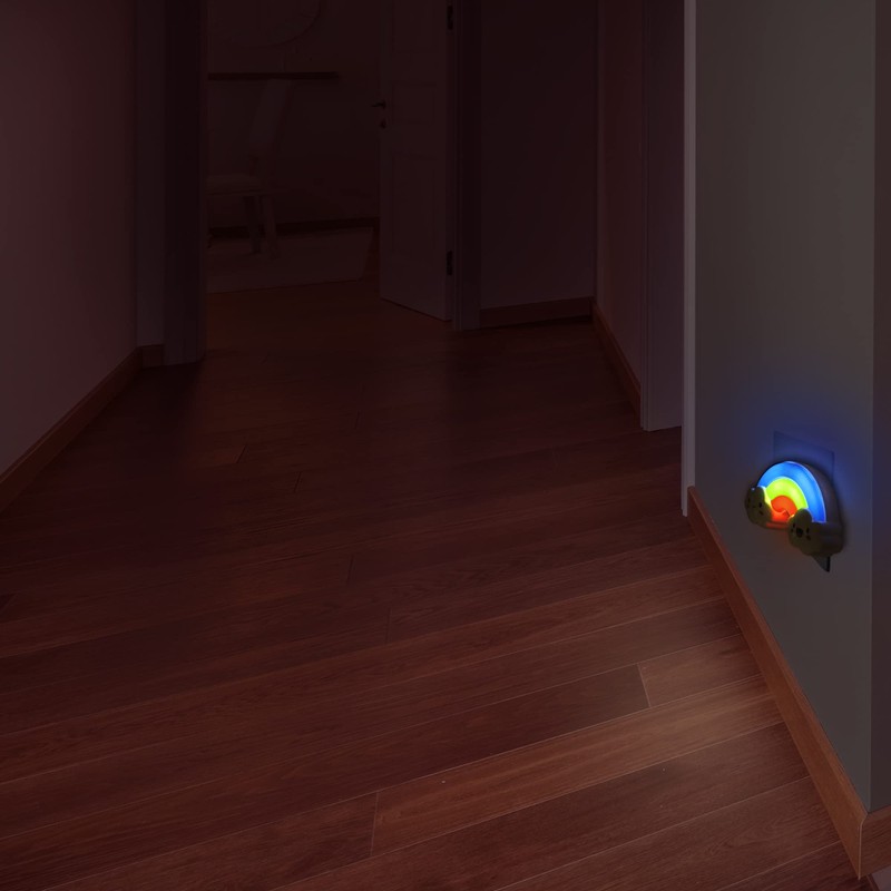Annmore Night Light Children's Socket Pack of 2 LED Rainbow
