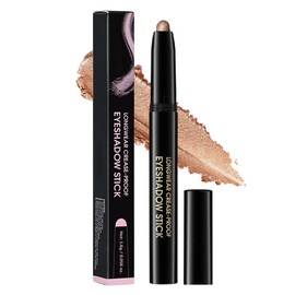 Waterproof Eyeshadow Stick – Long-Lasting Cream to Powder Eye Shadow Pencil, Smudge-Proof & Blendable, Shimmer & Matte, Multi-Use as Eyeliner or Highlighter（#01）