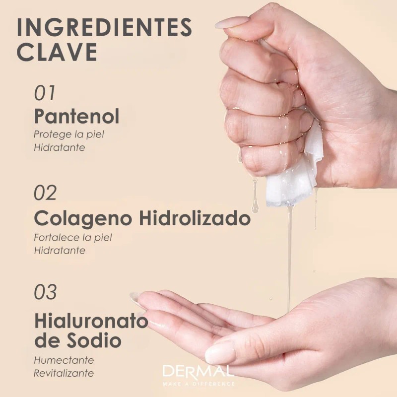 Dermal, Mascarillas Colágeno X12, Hidratantes Y Reafirmantes