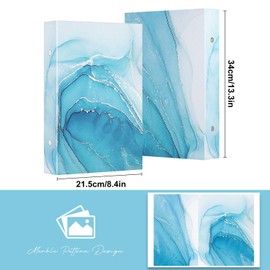 Lanpn Photo Album 6x4 300 Pockets, Leather Hardcover Album Book Holds 300 Horizontal Pictures Only Azure