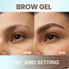 2 Pack Tinted Brow Gel, Waterproof Eyebrow Mascara for Fluffy