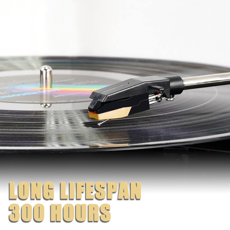 DIGITNOW Record Player Needle/Goleden Needle with 3-Pack of Dimond Stylus