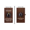 Copper Creek EK2030BC Egg Door Knob, Privacy Function, 1 Pack,