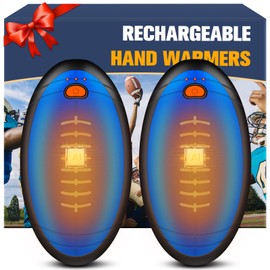 Hand Warmers Rechargeable,2 in 1 Electric Football Hand Warmer for Outdoor Indoor,Electric Hand Warmers,AI Rechargeable Hand Warmer for Camping,Golf,Hunting,Best Golf Accessories (Blue)
