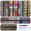 Artdone 9 boxes Nail Rhinestones,Nail Gems Nail Diamonds,Nail Art Studs