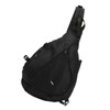 Large Black Sling Bag Waterproof Sling Backpack Oxford Fabric Outdoor