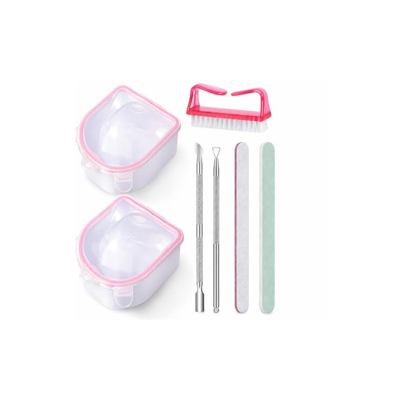 Nail Soaking Bowl Set – Gel Polish Remover Kit with