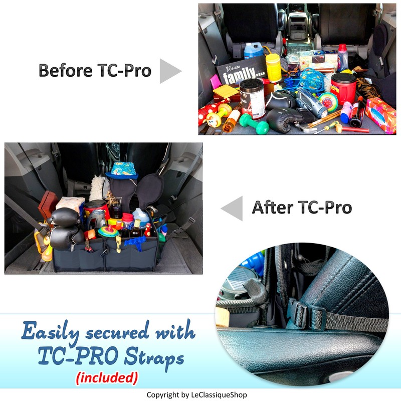 TRUNKCRATEPRO car organizer and storage - Premium Multi Compartments Foldable