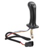 2Pcs 3 Button Excavator Joystick Handles 6 Pin Aluminum Alloy