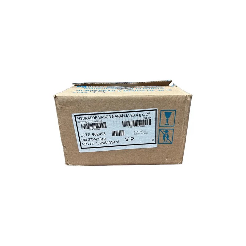 Hydrasor Electrolitos Orales Polvo 8 Cajas De 25 Sobres