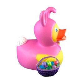 3" Easter Rubber Duck [Sealed Hole, Floats Upright] - Baby Safe Bathtub Bathing Toy