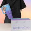 RivieraCup 40 oz Tumbler with Handle and Straw Lid,Insulated Cup