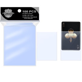 100PS Soft Clear Card Team Bag Protectors Sleeves for Card Game,Top Loader Fit for Magic Cards and Premium Cards and MTG,Baseball Card Sleeves