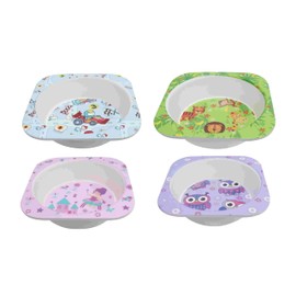 UBL Bamboo Fibre Melamine Bowl for Kids, Assorted Colors, 14 cm