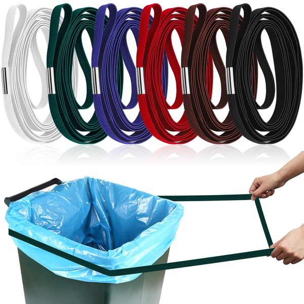 6 Pieces Trash Can Bands for 94-96 Gallon Garbage Cans,