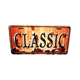 DIGIART INTERNATIONAL CLASSIC VINTAGE RUSTY LOOK METAL CAR NOVELTY LICENSE PLATE AUTO TAG
