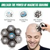 7D Shaver Heads Replacement 7 Blades Bald Head Shaver Replacement