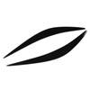 2pcs Headlight Eyebrow Glossy Black Abrasion Resistance Replacement for Infiniti
