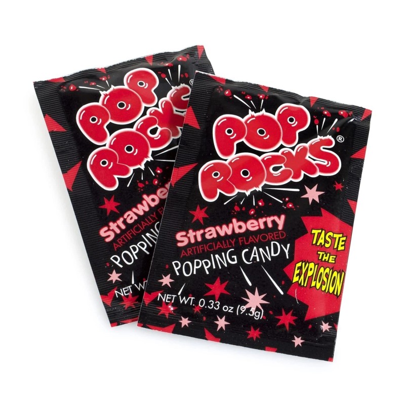 Pop Rocks Strawberry Popping Candy - 0.33 oz 24 Count