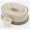 thermohauser Set of 7 Oval and Smooth White Nylon Cutters
