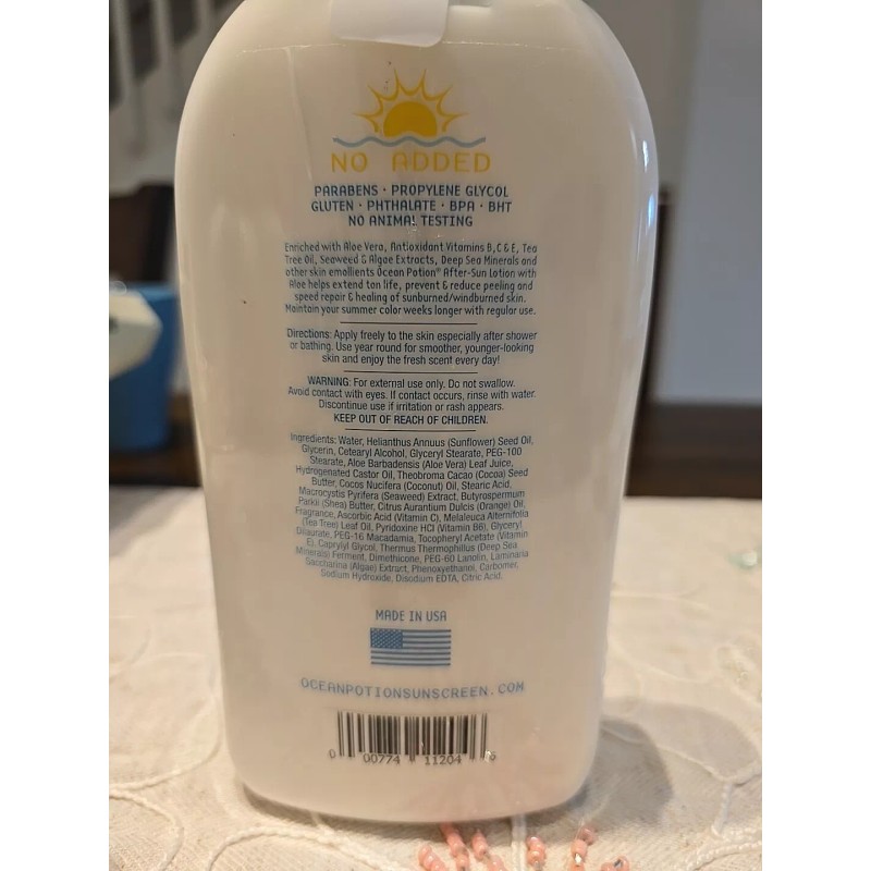 Ocean Potion After Sun Lotion with Aloe Tan Extender Ultra-Lite