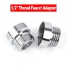 Faucet Adaptor 2PCS Aerator Connector 1/2" Thread Solid Metal Kitchen