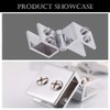 4 Pcs Glass Door Hinge 90 Degree Double Side Shower