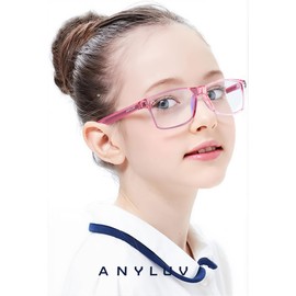 ANYLUV Blue Light Glasses for Kids, Blue Light Blocking Glasses for Girls/Boys Gaming Glasses Anti Eyestrain