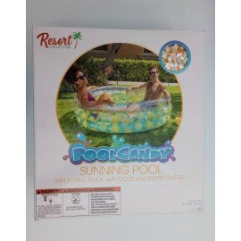 resort PoolCandy Inflatable Lemon Sunning Pool For 2 Adults
