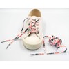 [Teeoff] Flat Printed Athletic Shoelaces Shoe Laces for Sneakers, White
