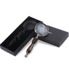 X-SHIYUN Handheld Magnifier，10X Magnifying Glass,Reading Magnifier 10X with Solid Wood