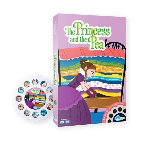 Moonlite Storybook Reels for Flashlight Projector, Kids Toddler | The Princess and The Pea | Single Reel Pack Story for 12 Months and Up