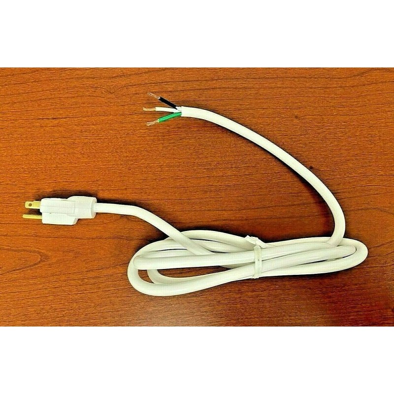 Cord Specialties 14 AWG Replacement Power Cord White -6 Ft