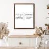 Rustic Wall Decor Framed Wood Sign Inhale Confidence Exhale Doubt