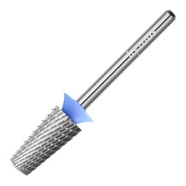 HYTOOS Safety Tapered Nail Drill Bits, Medium Uncoated Smooth Top Barrel Nail Bit, 3/32 Two-way Carbide Drill Bits for Nails, Electric Drills Files Accessories Removal Manicure Gel