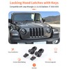 Summleaf Locking Hood Latches with Keys for Jeep Wrangler JL