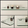 SAYAYO Glass Shelf Brackets Adjustable, Heavy Duty Clamp Holder for