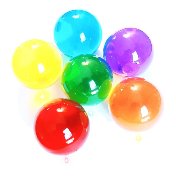 3-Pack of 1 1/2 in. 38mm Colorful Acrylic Contact Juggling